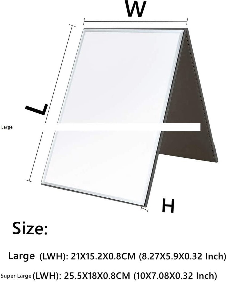Spiegel grote draagbare Super HD spiegel make-up spiegel multi standhoek  handsfree / | bol