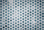 Fotobehang - Vlies Behang - Hexagon Mozaiektegels - 312 x 219 cm