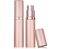 Scenty® - Parfum Verstuiver Navulbaar - Mini Parfum Flesje - Leeg - Reisflesje - Roségoud - Altijd fris!