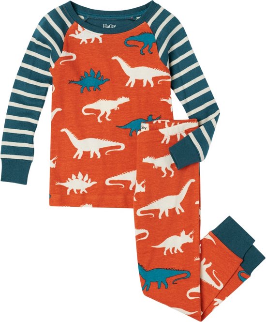 Hatley pyjama jongen Dino Silhouettes maat 122-128