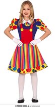 Costume de clown et bouffon | Joyeux Clown heureux coloré | Fille | 5 à 6 ans | Costume de carnaval | Déguisements