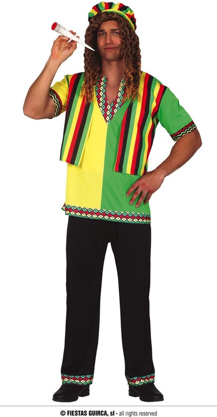 Bob Marley & Reggae & Rasta Kostuum | Bobby Reggaeton | Man | | Carnaval kostuum | Verkleedkleding