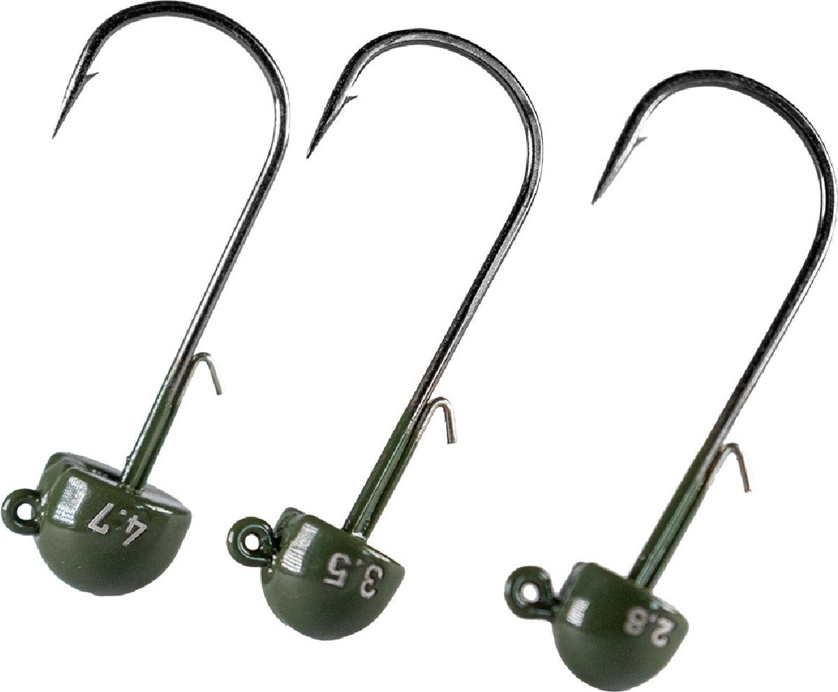 LMAB Tungsten Ned Jig Green Pumpkin 3st. Size 2/0 - 4,7 gr