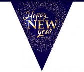 Haza Original Vlaggenlijn Happy New Year 6 Meter Papier Blauw