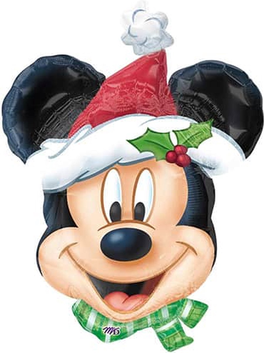 Ballonnenkoning ONLY Mickey Mouse Kerst Folieballon - 69 cm