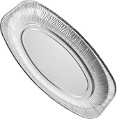 Plat de service en aluminium Ovale 43 cm - 100 pcs/carton.