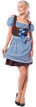 Partyxclusive Dirndl Anne-ruth Dames Polyester Blauw/bruin Maat L