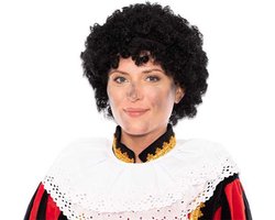 Piet pruik zwart