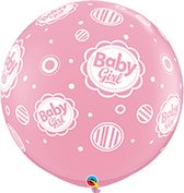 Qualatex - Ballonnen Baby Girl (2 stuks)