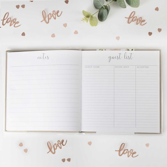 Ginger Ray Botanical Wedding Mini Notebooks Set