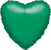 Ballon en aluminium Coeur vert, 90cm