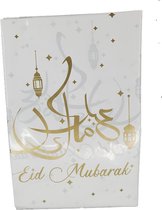 Eid Mubarak - Tafelkleed Goud Plastic (120 x 180)