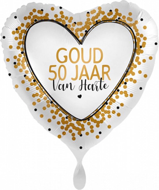 Everloon - Goud 50 Van Harte - 43cm - Voor huwelijk jubileum