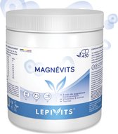 magnévits | 450 gélules végétales | 3 sels de magnésium biodisponibles associés à toutes les vitamines B et à la taurine. | Fabriqué en Belgique | LEPIVITES