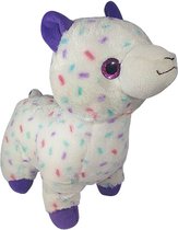 Alpaca Wit/Paars Pluche Knuffel 28 cm {Llama Lama Alpacca Plush Toy | Speelgoed knuffeldier voor kinderen jongens meisjes}