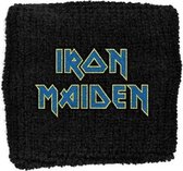 Iron Maiden - Logo Blauw - wristband zweetbandje
