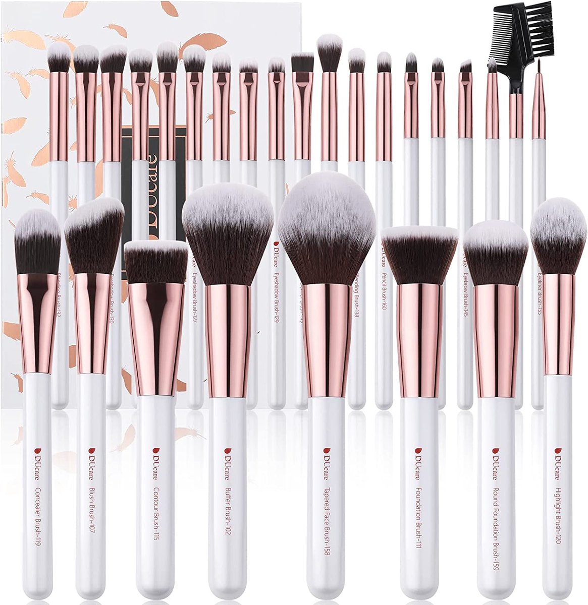 Set pinceaux avancé - Set de 8 pinceaux maquillage yeux et teint