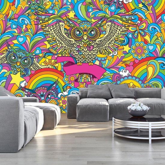 Photomural jaune, revêtement mural