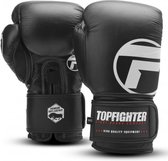 Topfighter Bokshandschoenen Heavy Shock Zwart 14oz