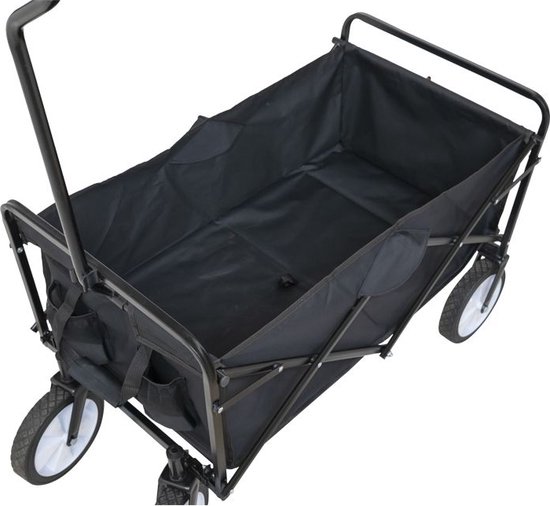 Opvouwbare bolderkar - zwart - GardenGear van Opvouwbare Bolderkar — afbeelding 2