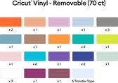 Cricut Premium Vinyl - verwijderbaar - variety - 30x30cm - 70 vellen