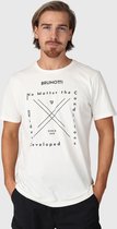 Brunotti Jahn-Logotypo Heren T-shirt - XXL - Wit