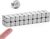 Brute Strength - Super sterke magneten - Vierkant - 5 x 5 x 5 mm - 20 stuks - Neodymium magneet sterk - Voor koelkast - whiteboard