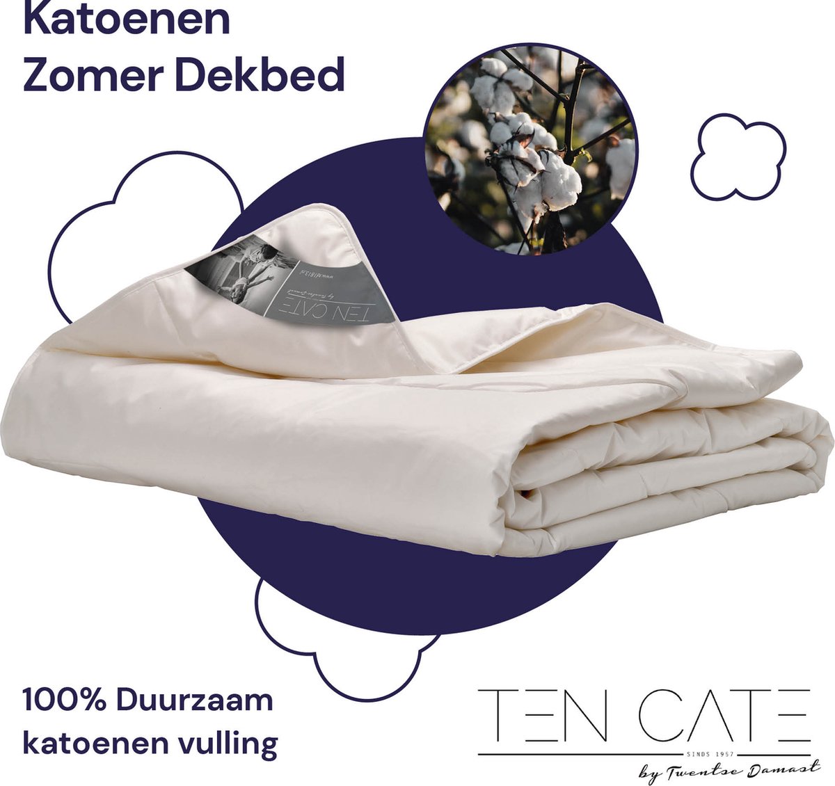 Ten Cate Dekbed Zomerdekbed Zomerdekbed 240x200 Dekbed 240x200 Dekbedden bol