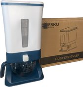Rijst Dispenser - Keuken - Rijst - Gadget - Voorraadpot - Opslag - Blauw - 12kg