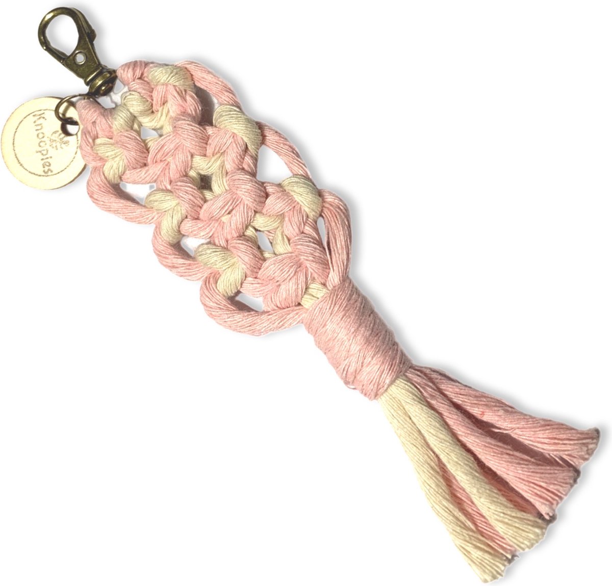 Sleutelhanger 'Boho' - Diverse kleuren - Katoenkoord - Handgemaakt in ons Macramé Atelier - Prijs per Stuk - Inclusief Verzendkosten