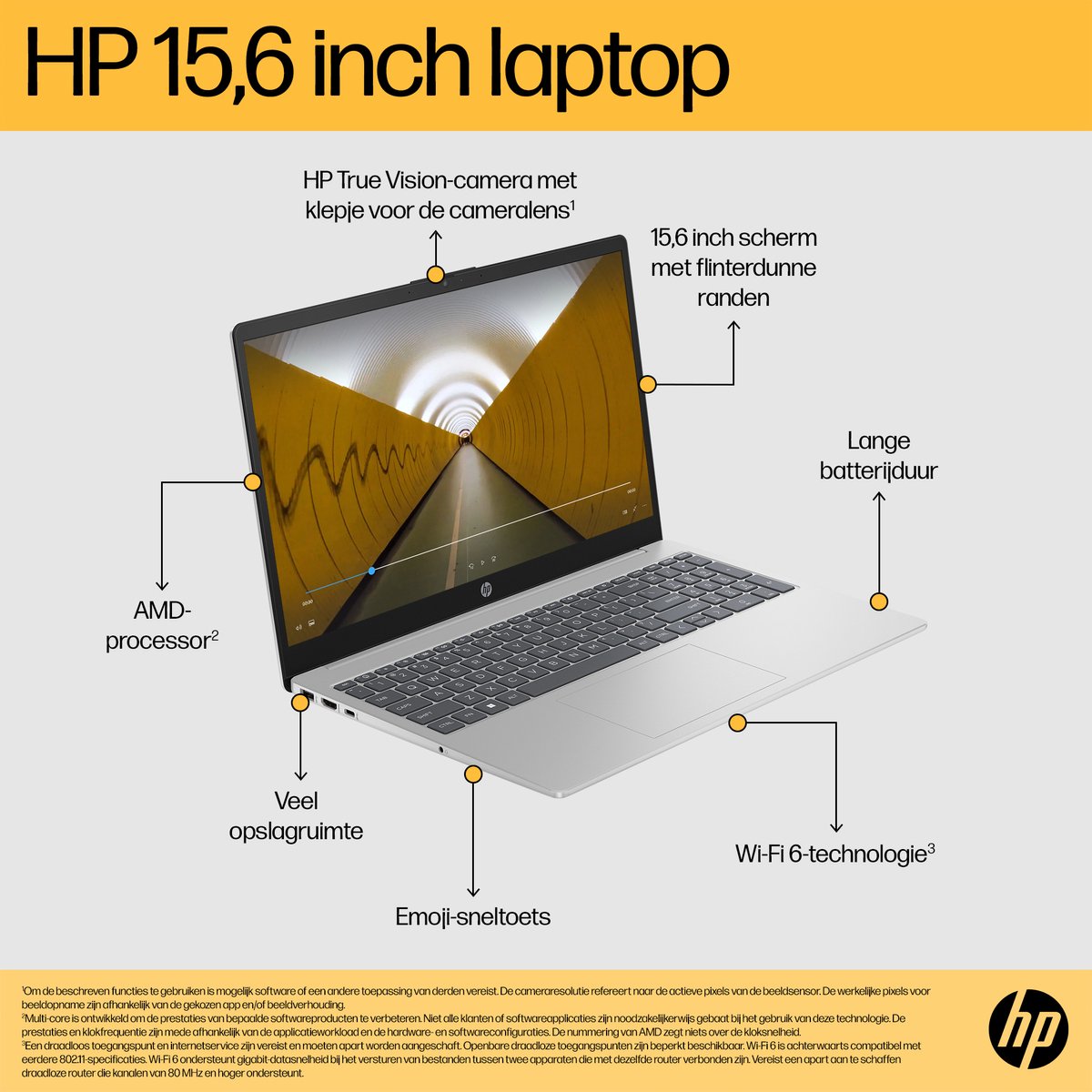 HP 15-fc0751nd - Ordinateur portable - 15,6 pouces