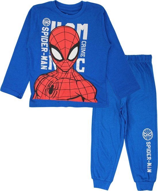 Spiderman pyjama - blauw - maat 128