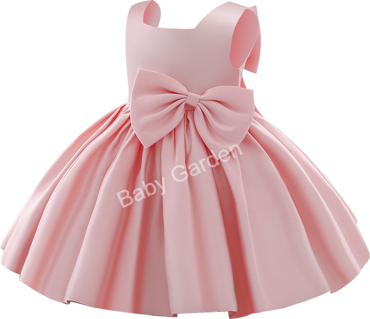 Baby Garden baby feestjurk - meisjes bruiloft jurk - bruidsmeisje jurk - roze maat 92