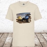 Chemise Garçons tracteur New holland naturel - Fruit of the Loom-146/152-t-shirts garçons