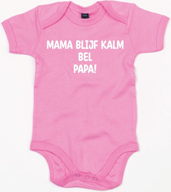 Baby Romper Bubble Gum Pink Rompertjes baby met tekst