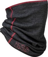 IXS bandana tube | Merino wol | grijs-rood | motor accessoire | One size fits all