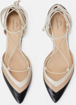 Mangará Cereja Dames sandalen - Leder - Off-White en Zwart - Maat 42