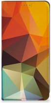 Smartphone Hoesje Google Pixel 7A Leuk Book Case Polygon Color
