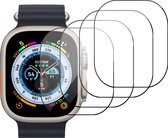 4x Screenprotector geschikt voor Apple Watch Ultra / Ultra 2 49mm - Folie Screen Protector geschikt voor Apple Watch Ultra / Ultra 2 49mm