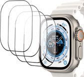 4x Geschikt voor Apple Watch Ultra / Ultra 2 49mm Screenprotector - Folie Screen Protector Geschikt voor Apple Watch Ultra / Ultra 2 49mm
