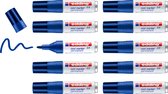 edding 0.5 polybag permanent minimarker blauw - 10 stuks - ronde punt 1,5-3mm - sneldrogende permanent marker - water- en wrijfvast - voor karton, kunststof, hout, metaal - universele marker - Alcoholstift
