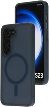 Mobiparts hoesje geschikt voor Samsung Galaxy S23 - Hardcover - MagSafe - Blauw
