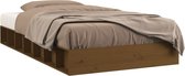 vidaXL - Bedframe - massief - hout - honingbruin - 75x190 - cm