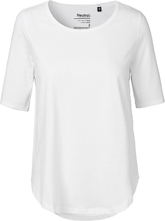Ladies´ Half Sleeve T-Shirt met ronde hals White - XS