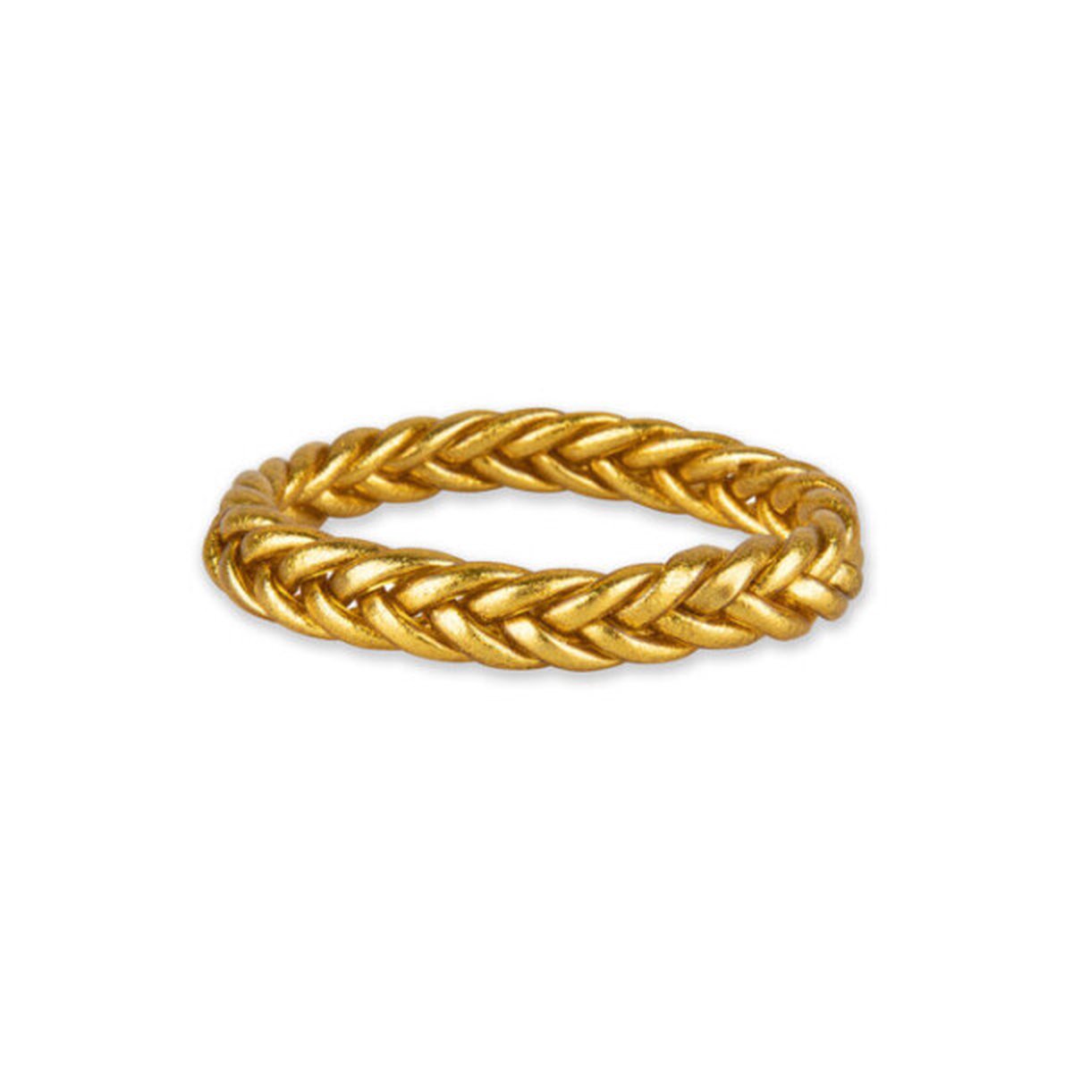HINTH, Lucky Bracelet, Braided, Light Gold, Size L, Mantra Armband, Buddha Armband, Gevlochten Armband