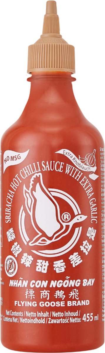 Flying Goose Srirachasaus (Knoflook - No MSG) 12 x 455 ml