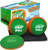 Ultimate Skip Ball (Gris/Orange) Toys de plage Fun et Jeux Water pour les jeunes, les adolescents et les cadeaux pour les hommes qui aiment tout - Cadeaux d'anniversaire d'été sympas pour la famille, le soleil, le petit-fils,