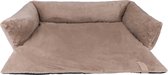 Bol.com District 70 NUZZLE - Zachte Mand Voor Op De Bank - Small: 65 x 75 cm - Taupe aanbieding