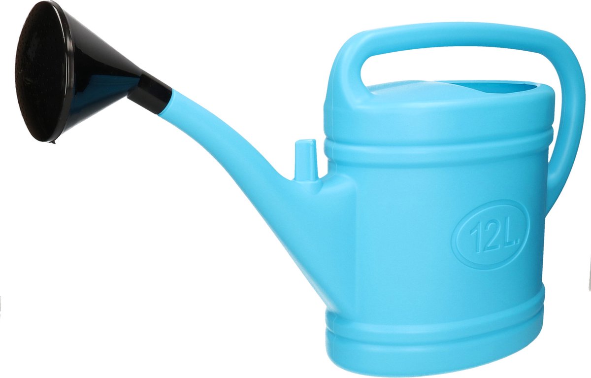 PlasticForte Gieter - met broeskop - blauw - 12 liter - kunststof - 70 x 19 x 41 cm