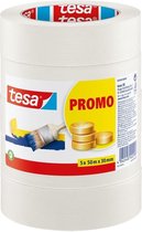 tesa Economy 55349-00000-00 Ruban de masquage pour peinture blanc (L x l) 50 m x 30 mm 5 pc(s)